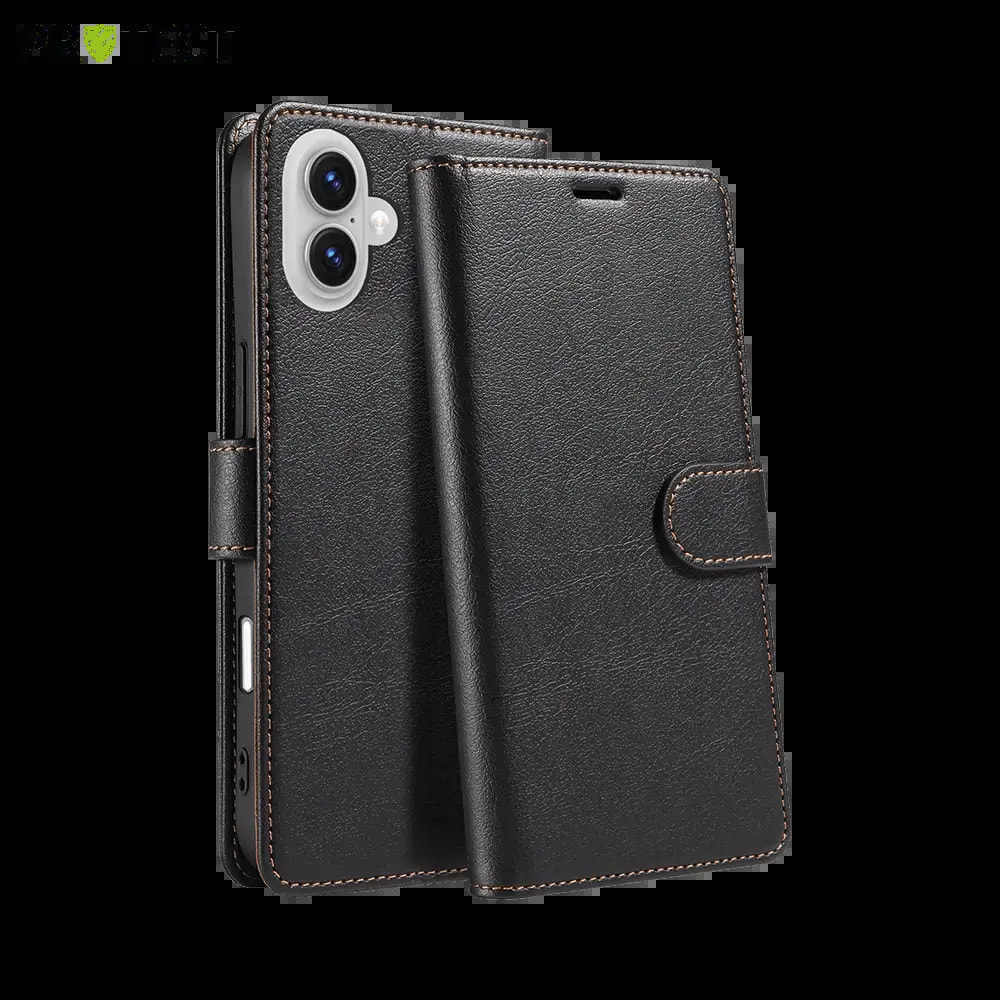 Housse folio anti-RFID iPhone 17 – PROTECT IP011 Noir