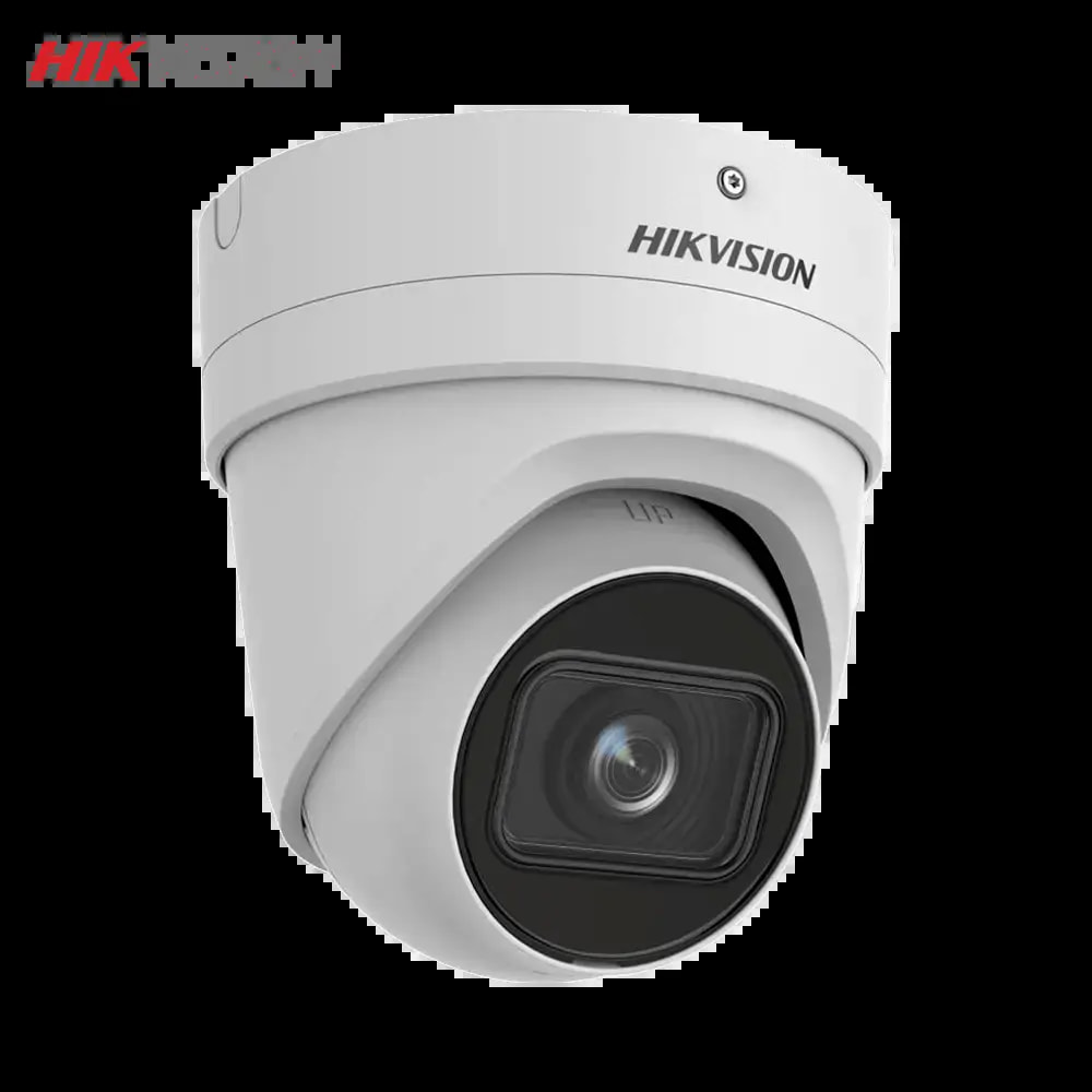 Caméra de Surveillance avec IA Hikvision DS-2CD2H46G2-IZS Turret 4MP DarkFighter & AcuSense Blanc