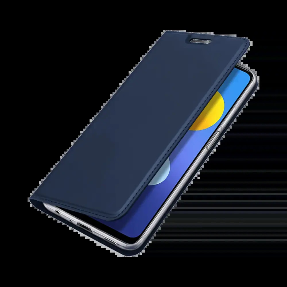 Housse folio Vivo Y72 5G porte-carte - Dux Ducis Skin Pro Bleu - Vue 3