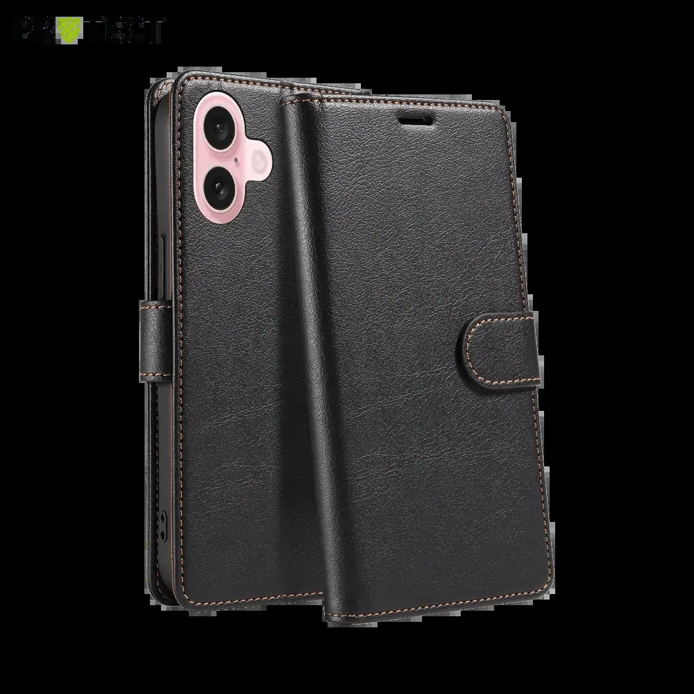 Housse folio anti-RFID iPhone 16 – PROTECT IP011 Noir