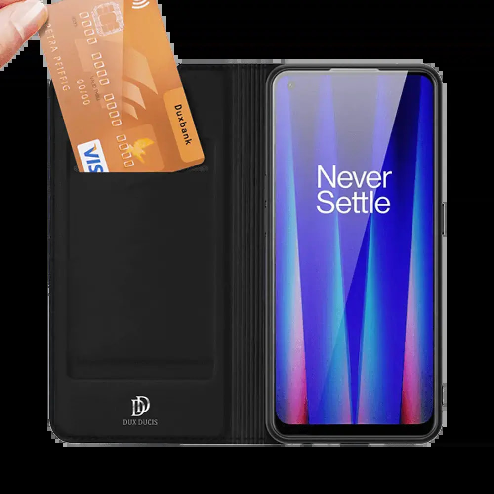 Housse folio OnePlus Nord CE 2 5G porte-carte - Dux Ducis Skin Pro Noir - Vue 2