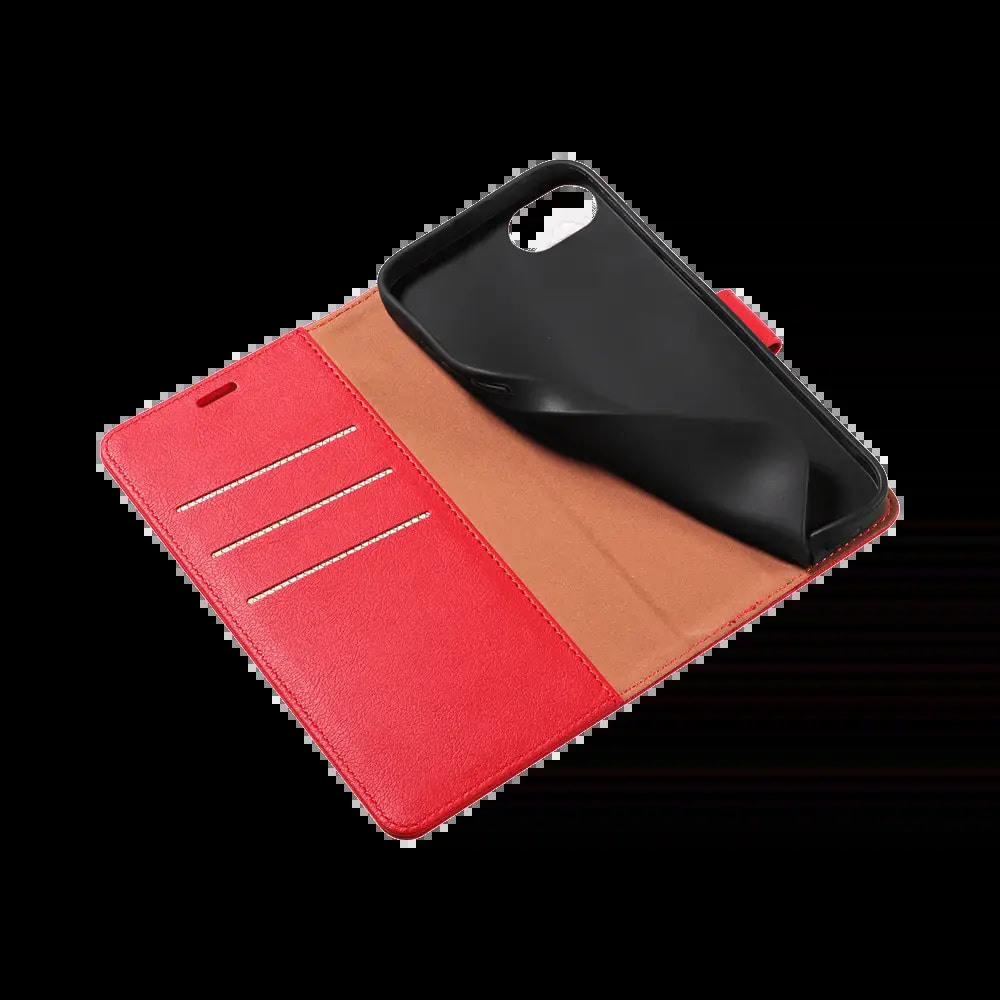 Housse folio anti-RFID iPhone 16e / 17e - PROTECT IP011 Rouge - Vue 4