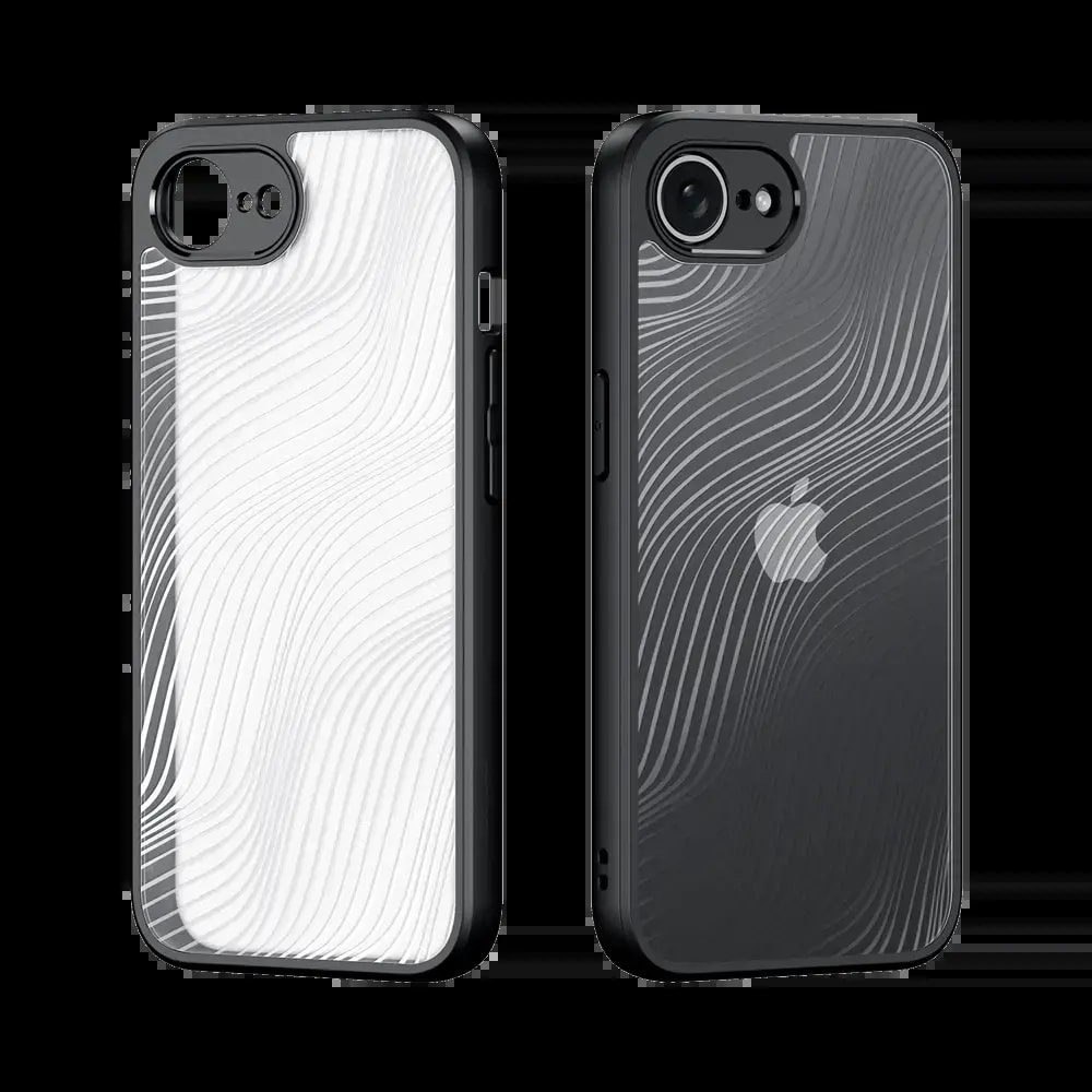 Coque de protection iPhone 16e / iPhone 17e anti-chocs finition mate - Dux Ducis Aimo Noir - Vue 2
