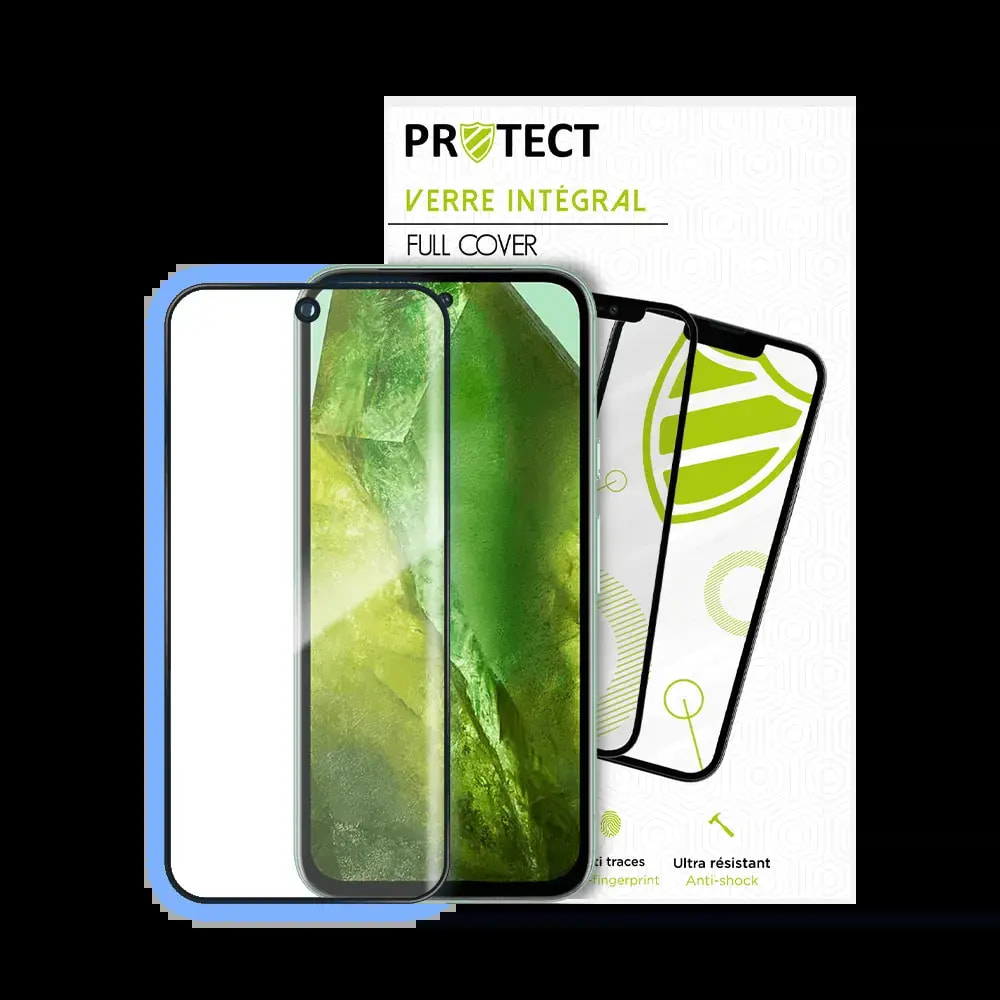 Verre trempé intégral Google Pixel 8a protection écran 9H - PROTECT Noir - Vue 2