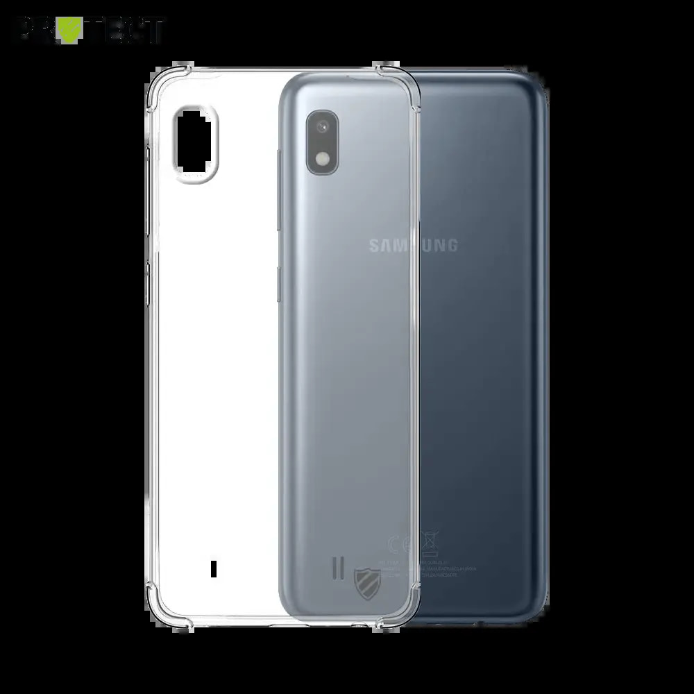 Coque antichoc renforcée silicone Samsung Galaxy A10 PROTECT - Transparent