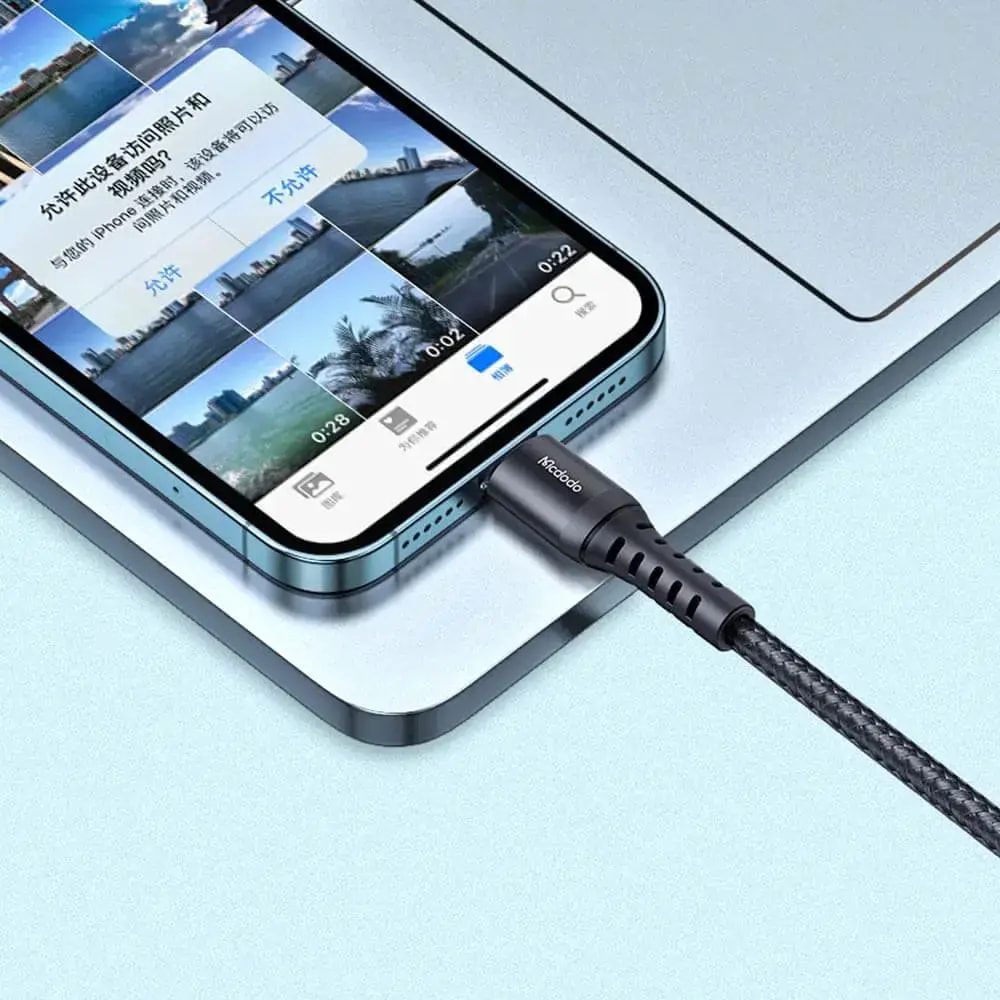 Câble Data USB vers Lightning Mcdodo (1m) Noir - Vue 6