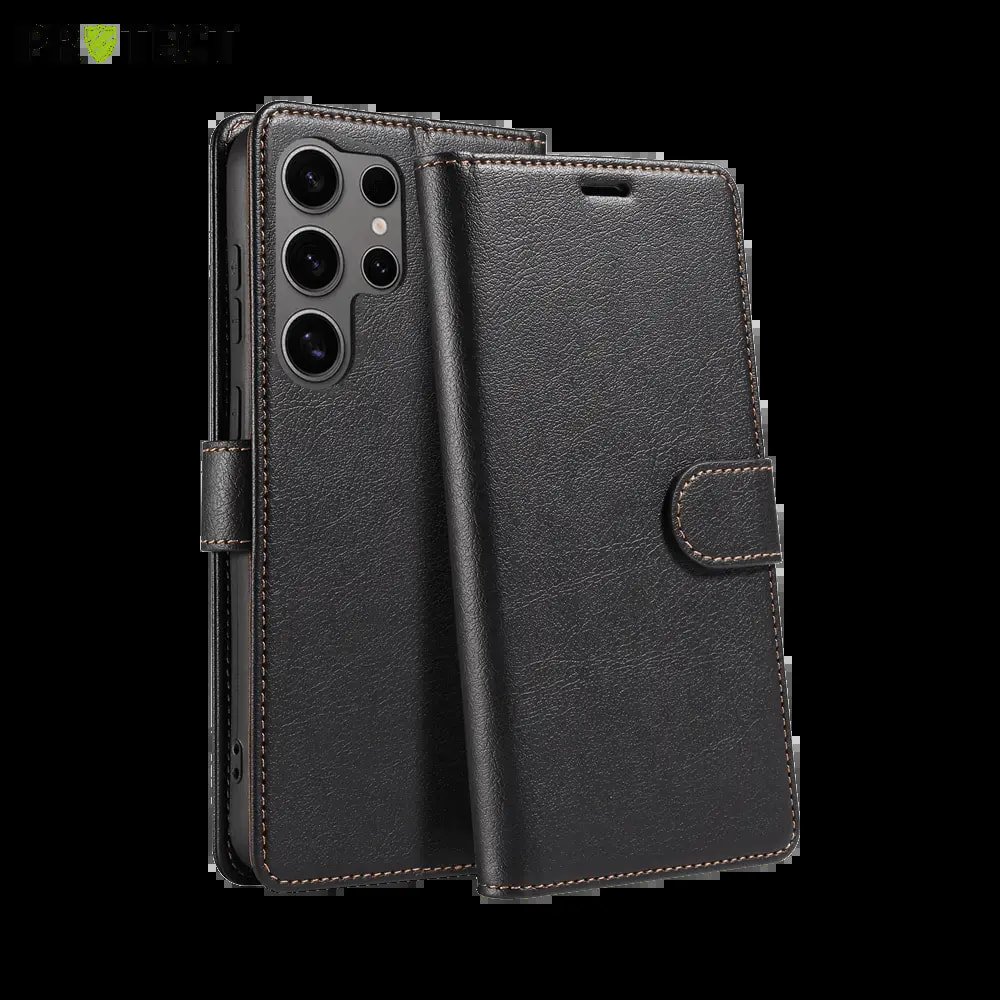 Housse folio anti-RFID Samsung Galaxy S24 Ultra – PROTECT IP011 Noir