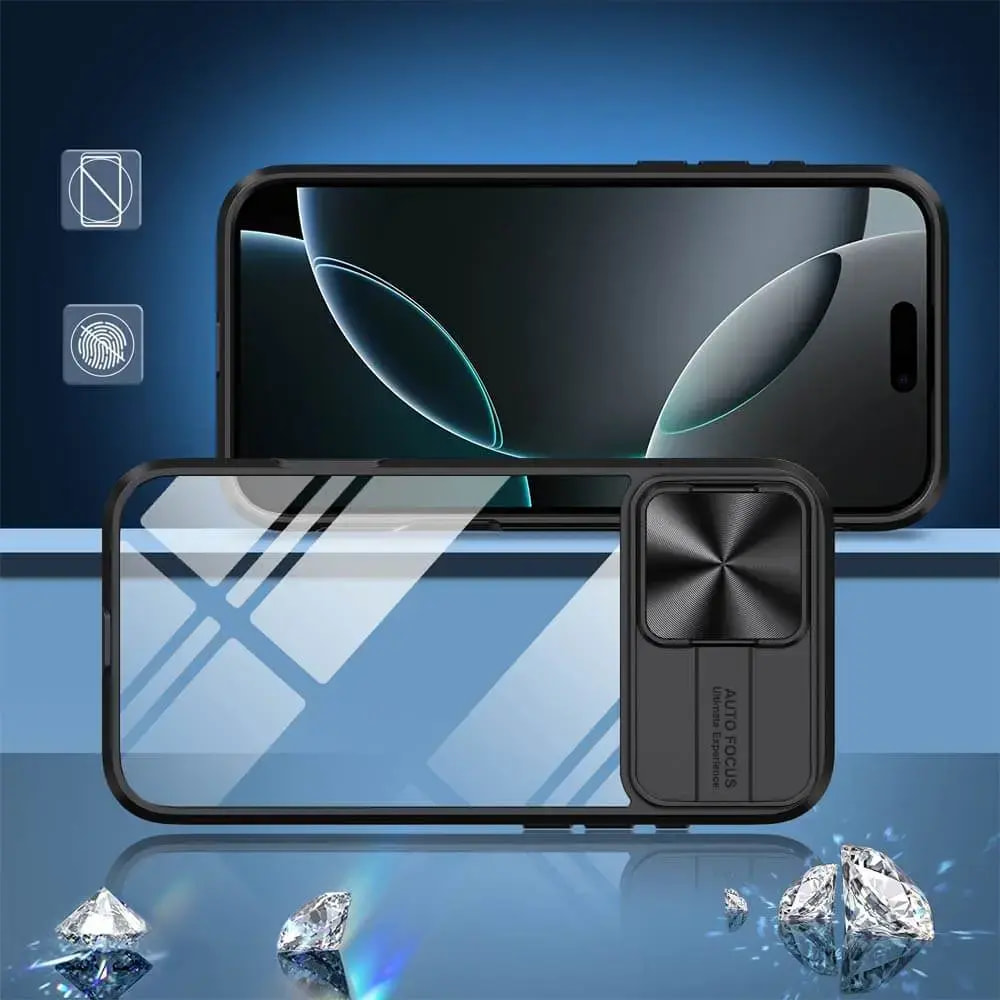 Coque avec cache caméra iPhone 16 Pro - PROTECT IE027 Noir  - Vue 2