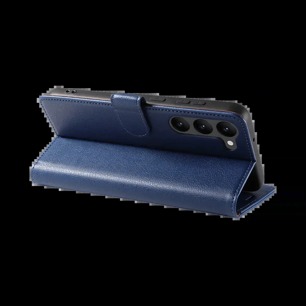 Housse folio anti-RFID Samsung Galaxy S23 5G – PROTECT IP011 Bleu Marine - Vue 2