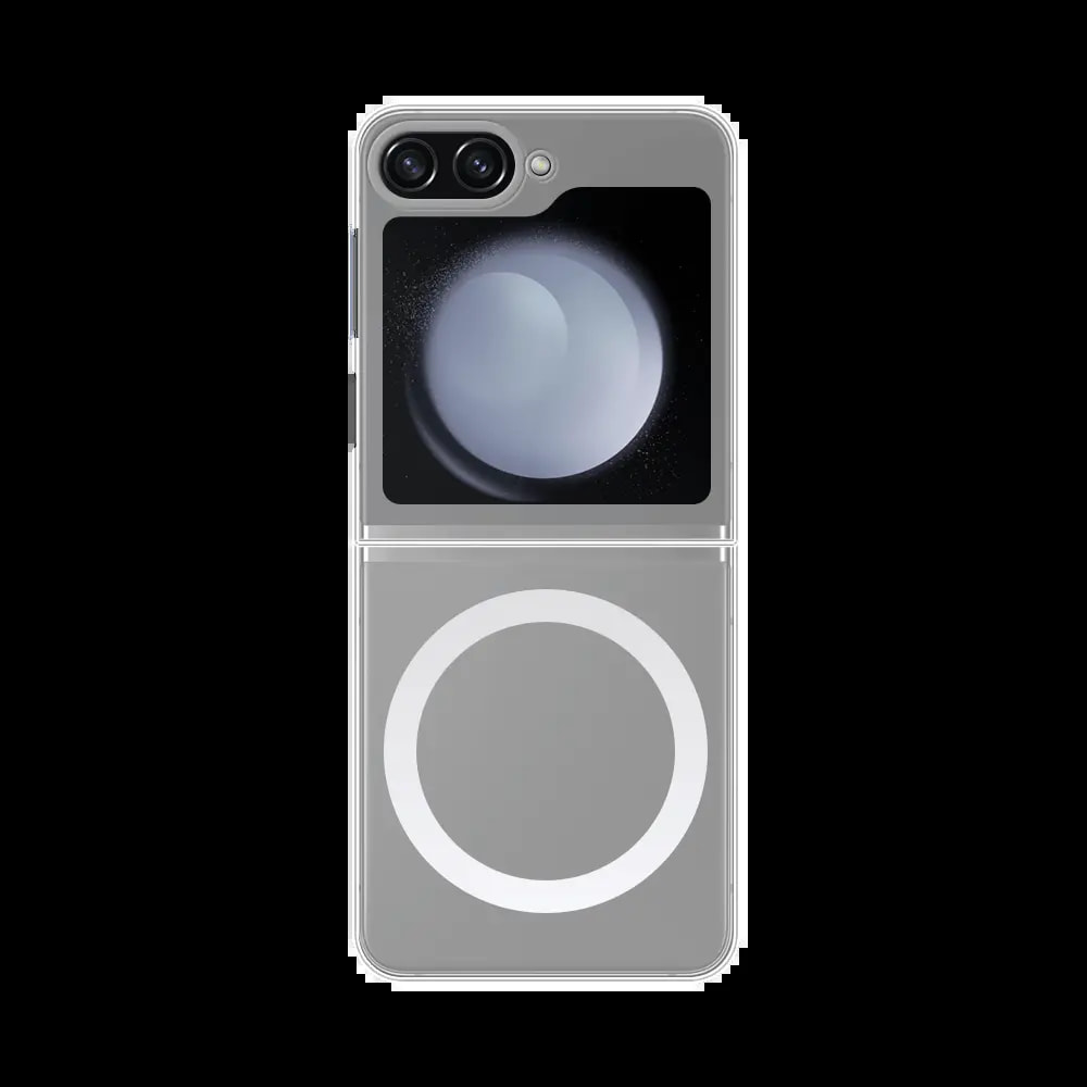 Coque MagSafe silicone transparente Samsung Galaxy Z Flip 5 5G - Vue 2