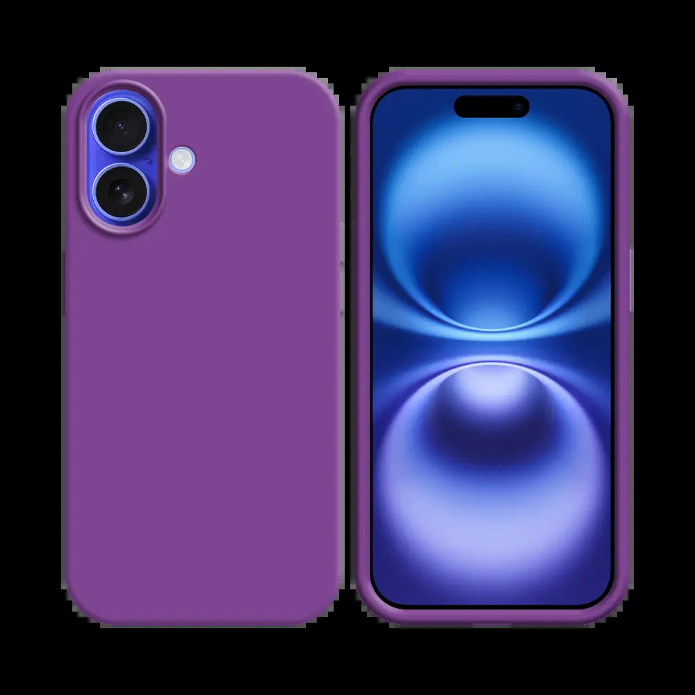 Coque silicone iPhone 16 Plus - Mauve