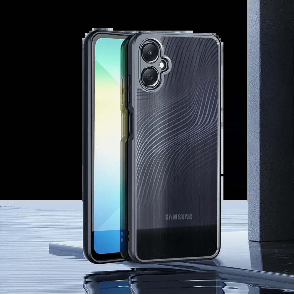 Coque anti-chocs finition mate Samsung Galaxy A06 - Dux Ducis Aimo Noir - Vue 3