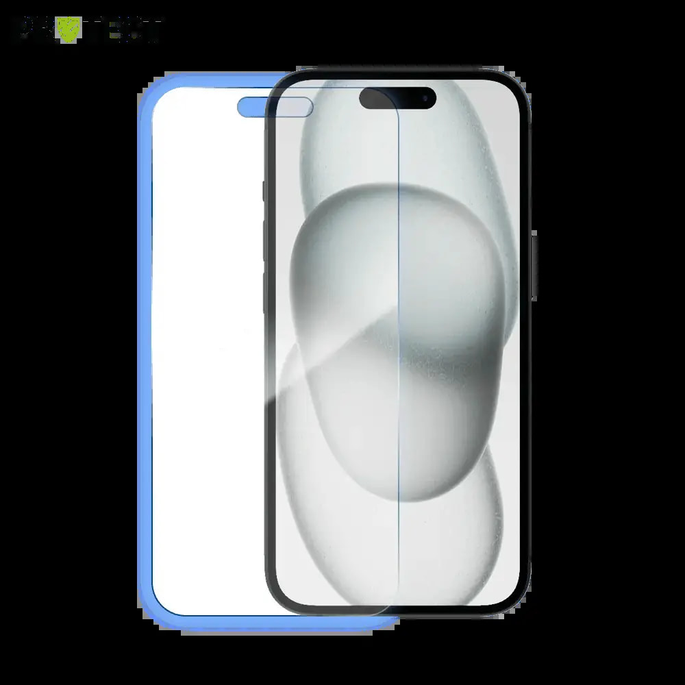 Verre trempé 9H – protection écran Apple iPhone 15 – PROTECT Transparent