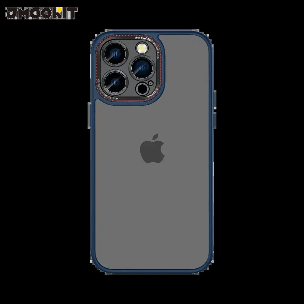 Coque de Protection Canon Lens JMGOKIT pour Apple iPhone 16 Pro Bleu