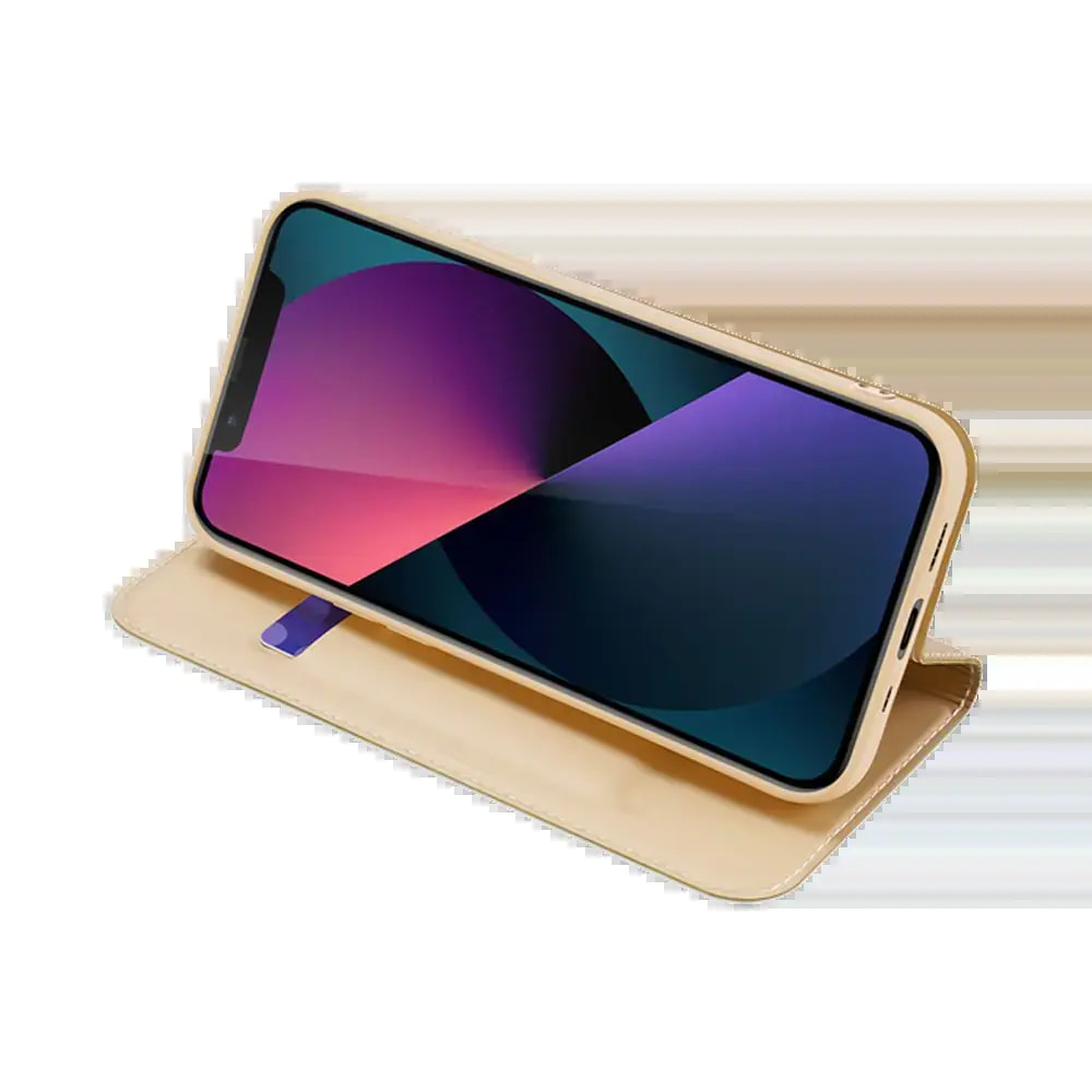 Housse folio Google iPhone 13 mini porte-carte – Dux Ducis Skin Pro Noir - Vue 3
