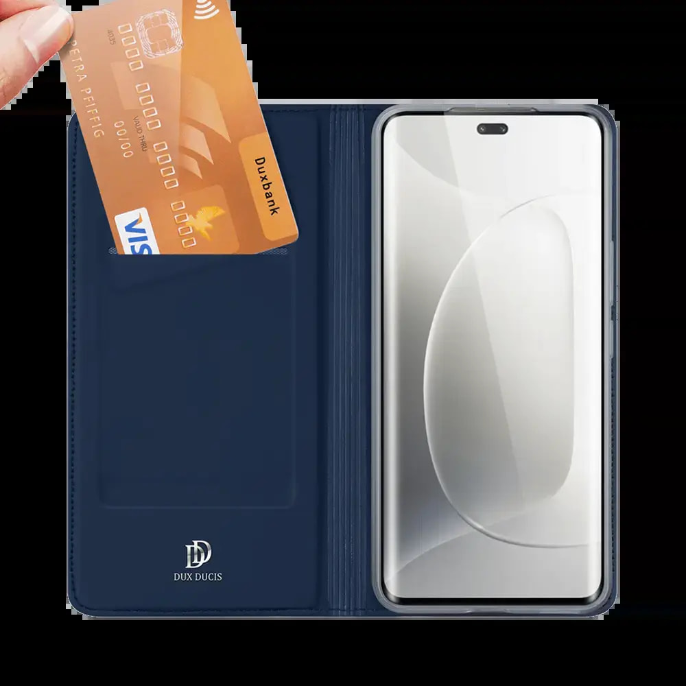 Housse folio Honor 300 Pro / 300 Ultra porte-carte - Dux Ducis Skin Pro Noir - Vue 2