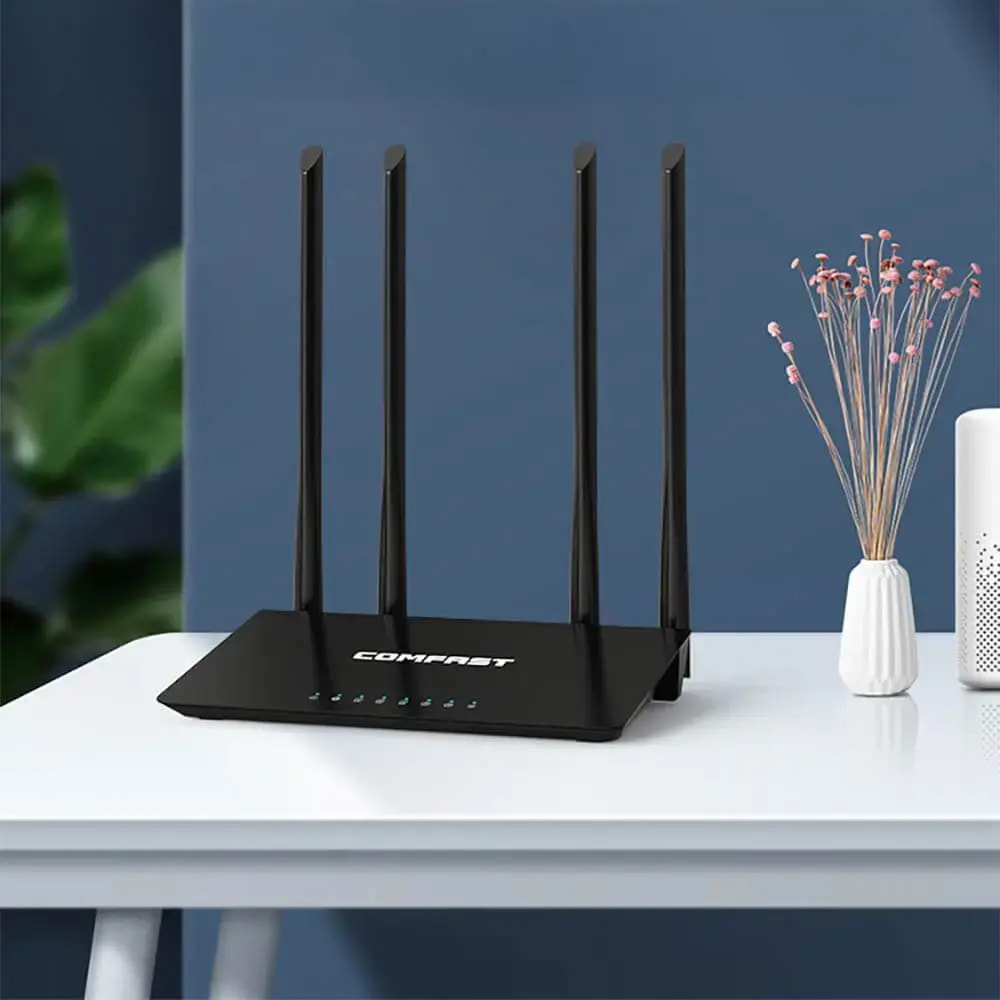 Routeur WiFi bi-bande AC1200 4 antennes – Comfast V2 CF-WR619AC - Vue 2