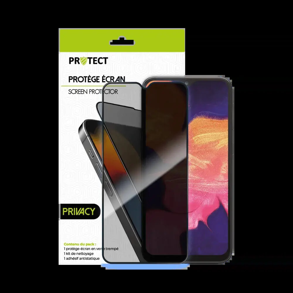 Verre trempé anti-espions Samsung Galaxy A10 / A10S / M10 protection écran 9H - PROTECT Transparent - Vue 2