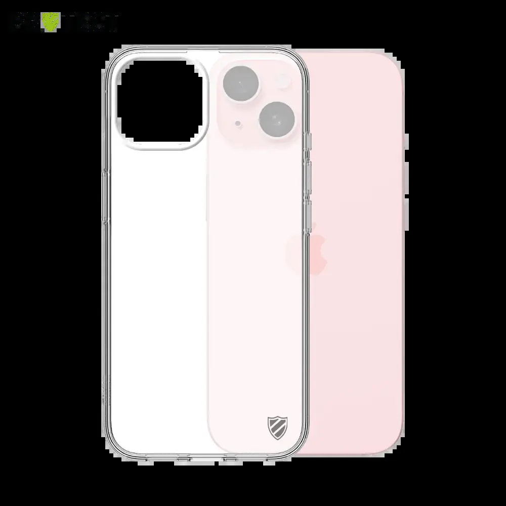 Coque silicone iPhone 15 PROTECT - Transparent