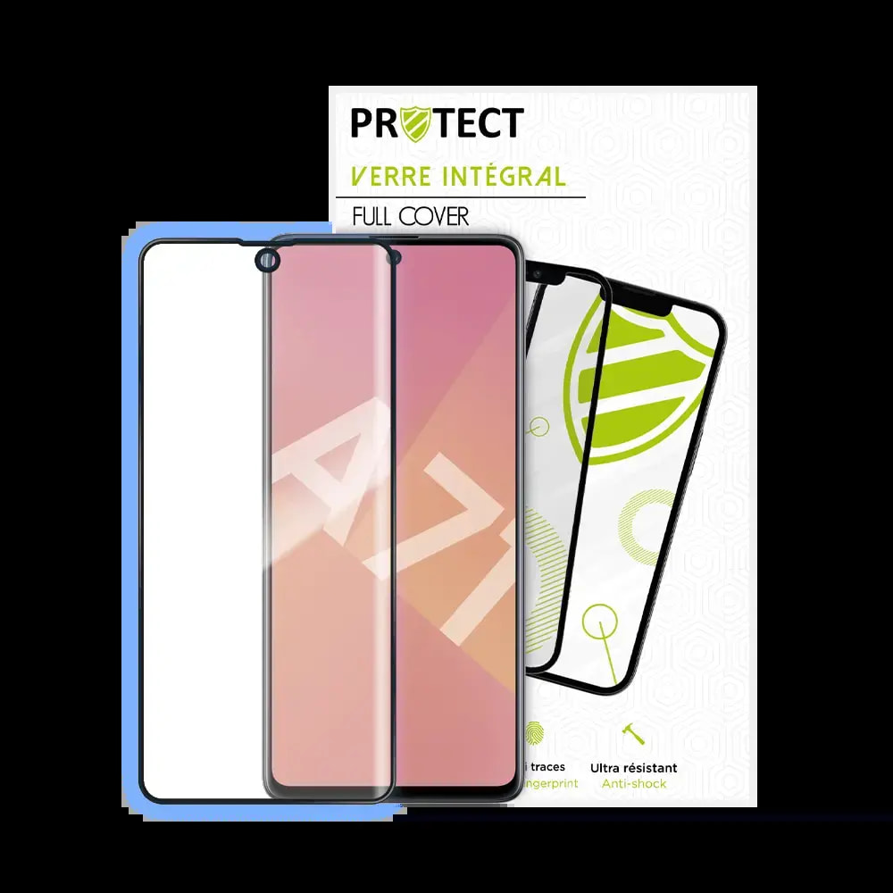 Verre trempé intégral Samsung Galaxy A71 protection écran 9H - PROTECT Noir - Vue 2
