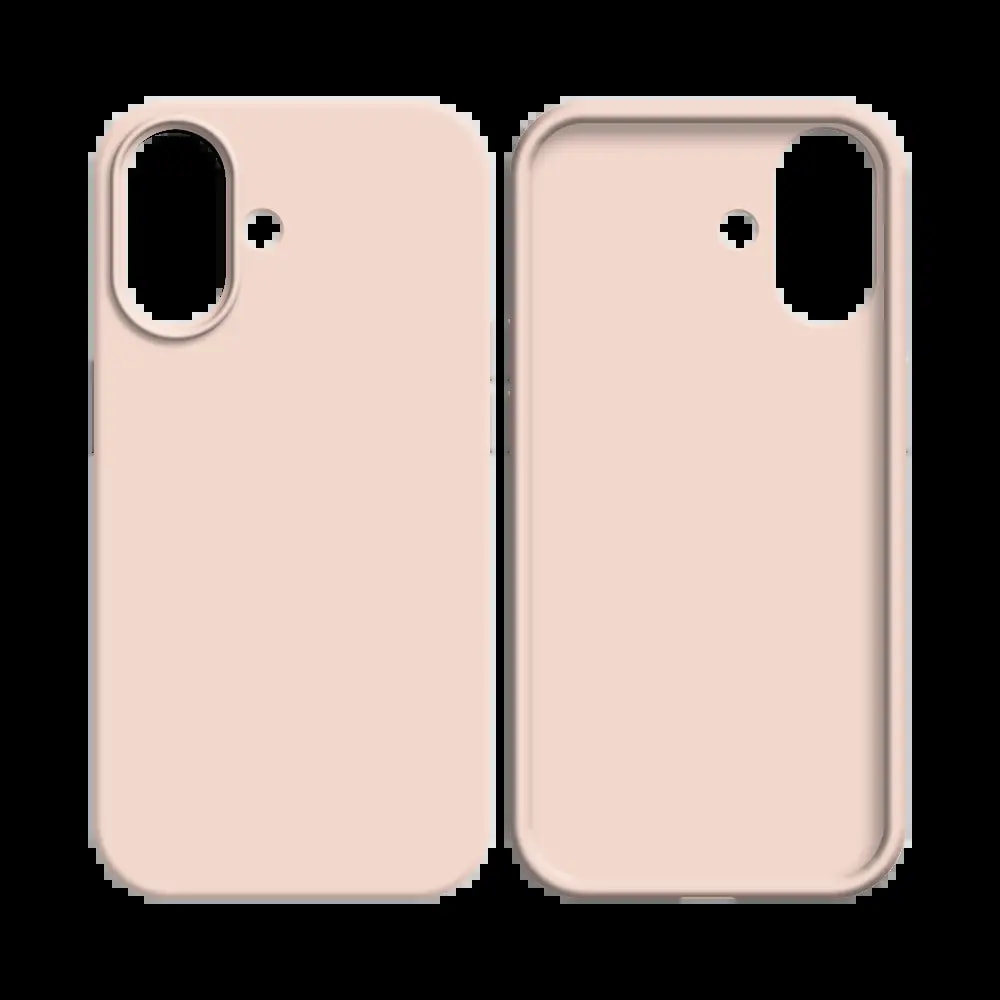 Coque silicone iPhone 16 - Rose Gold - Vue 2