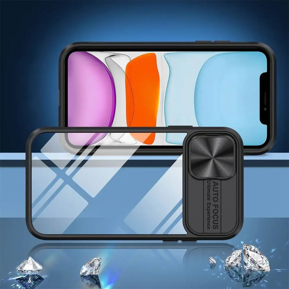 Coque iPhone 11 avec cache caméra - PROTECT IE027 Noir - Vue 2