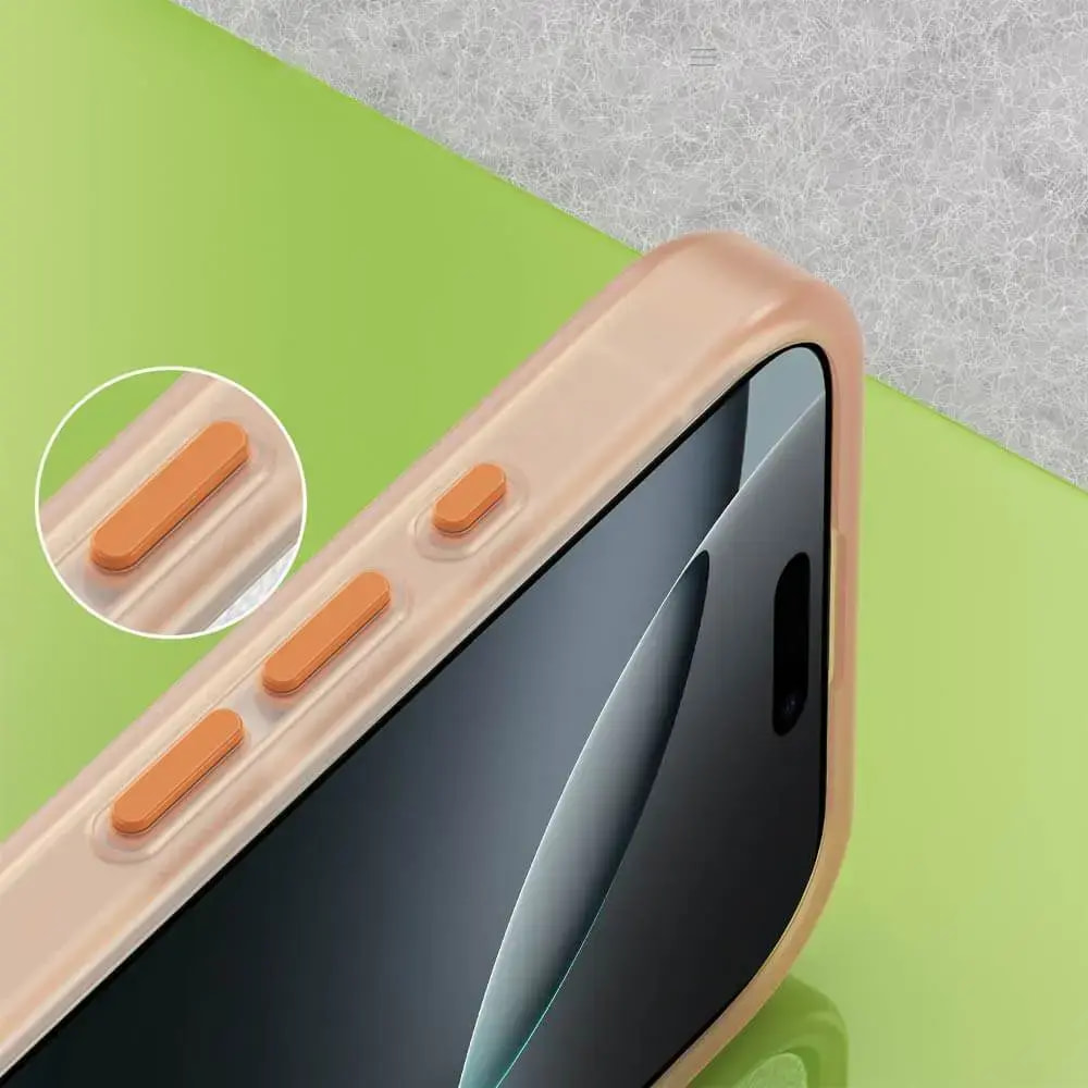 Coque MagSafe bi-matière iPhone 16 Pro - PROTECT MF-006 Orange - Vue 3