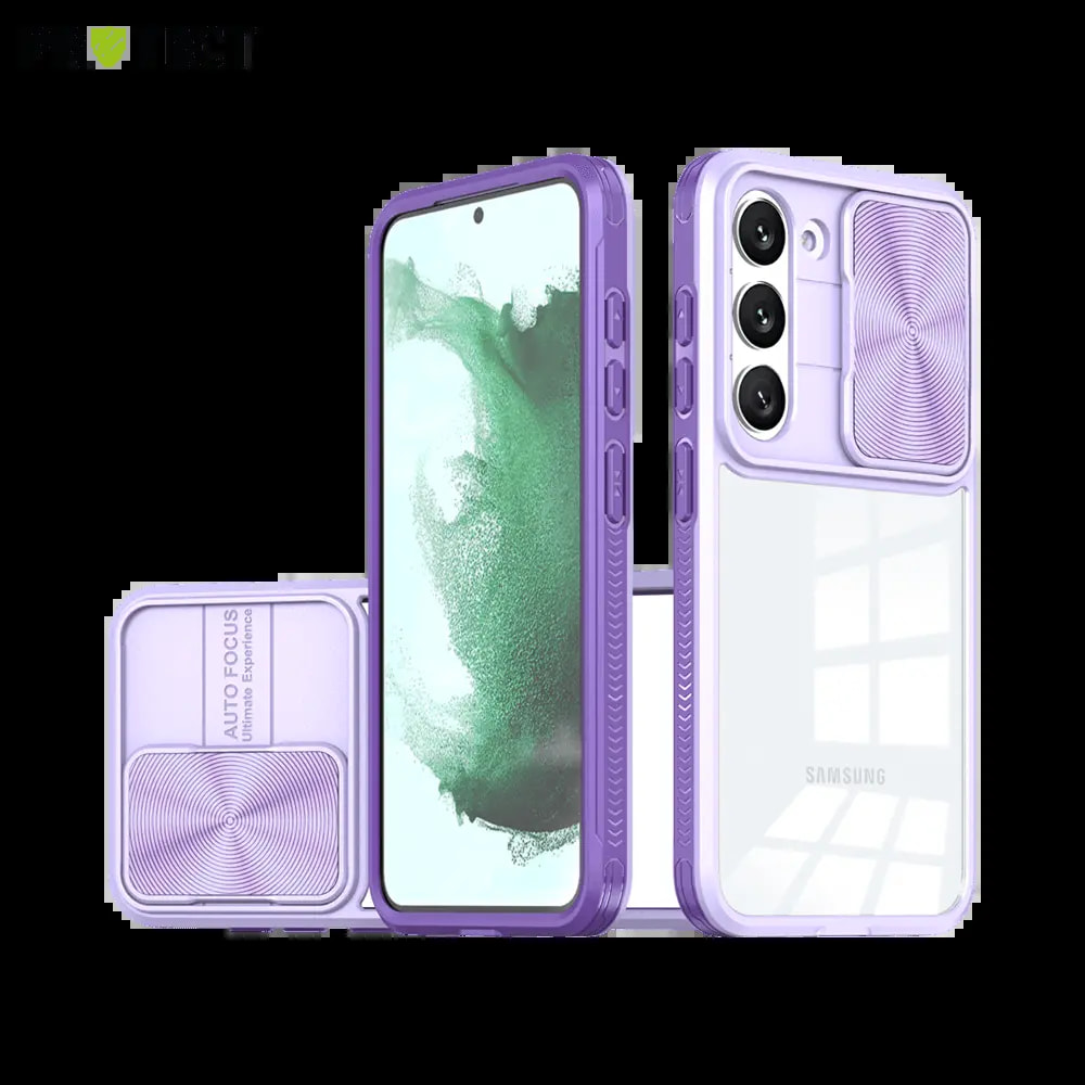 Coque Samsung Galaxy S23+ 5G avec cache caméra - PROTECT IE027 Violet 