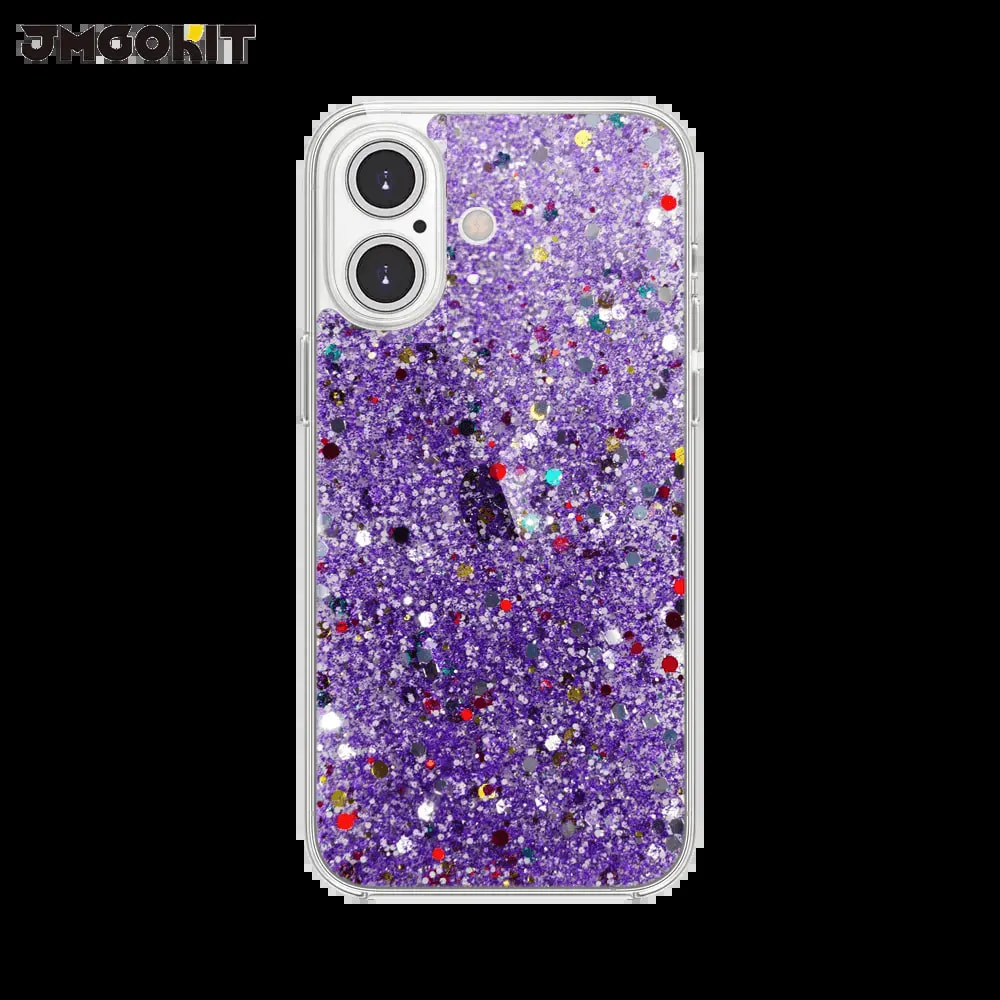 Coque paillettes iPhone 16 Plus Twinkle JMGOKIT - Violet