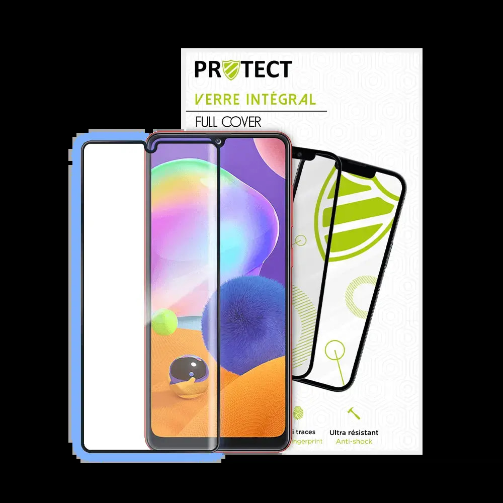 Verre trempé intégral Samsung Galaxy A31 protection écran 9H - PROTECT Noir - Vue 2