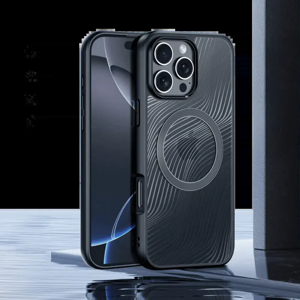 Coque anti-chocs finition mate - iPhone 16 Pro - Dux Ducis Aimo Noir - Vue 2
