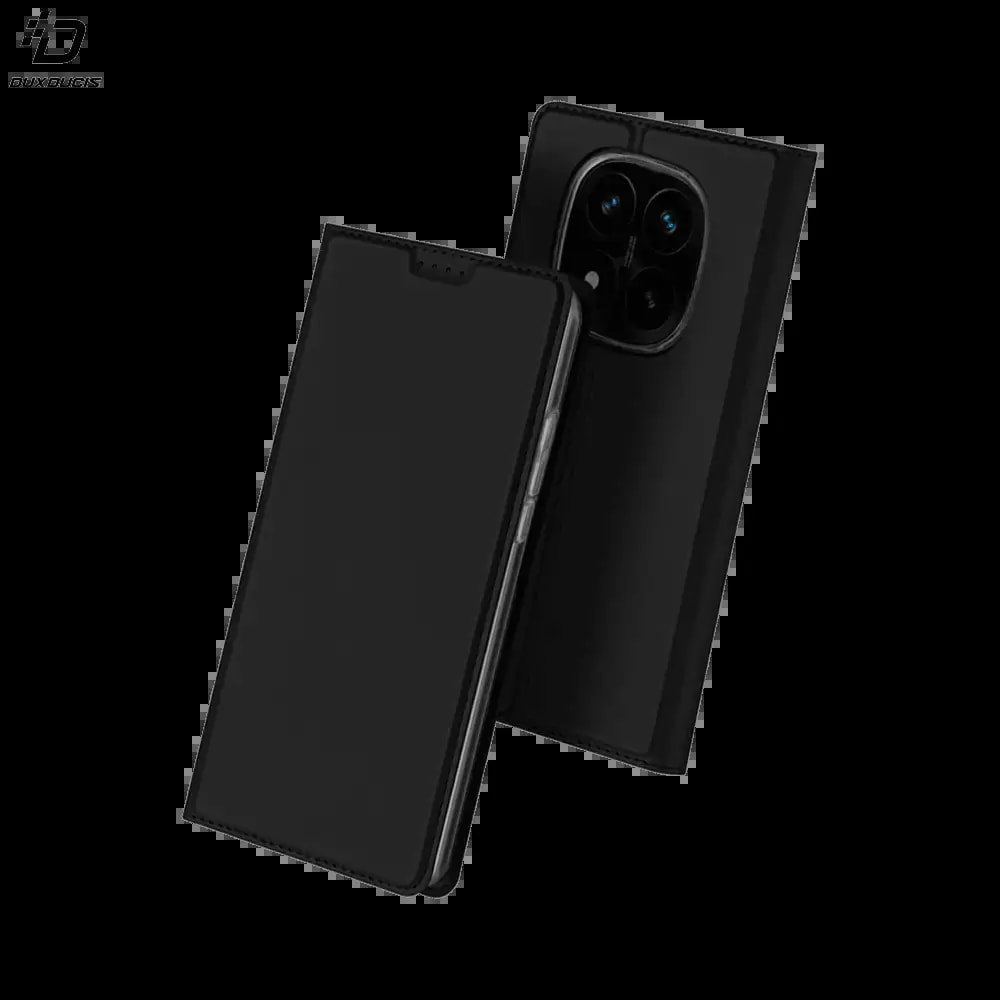 Housse folio Xiaomi Redmi Note 14 Pro+ 5G porte-carte - Dux Ducis Skin Pro Noir