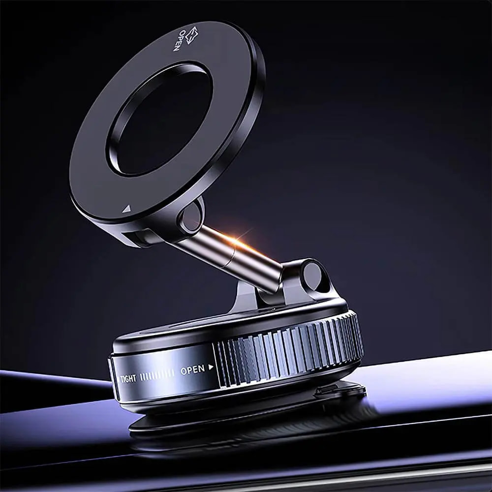 Support magnétique pour smartphone avec fixation ventouse - Noir - Vue 2