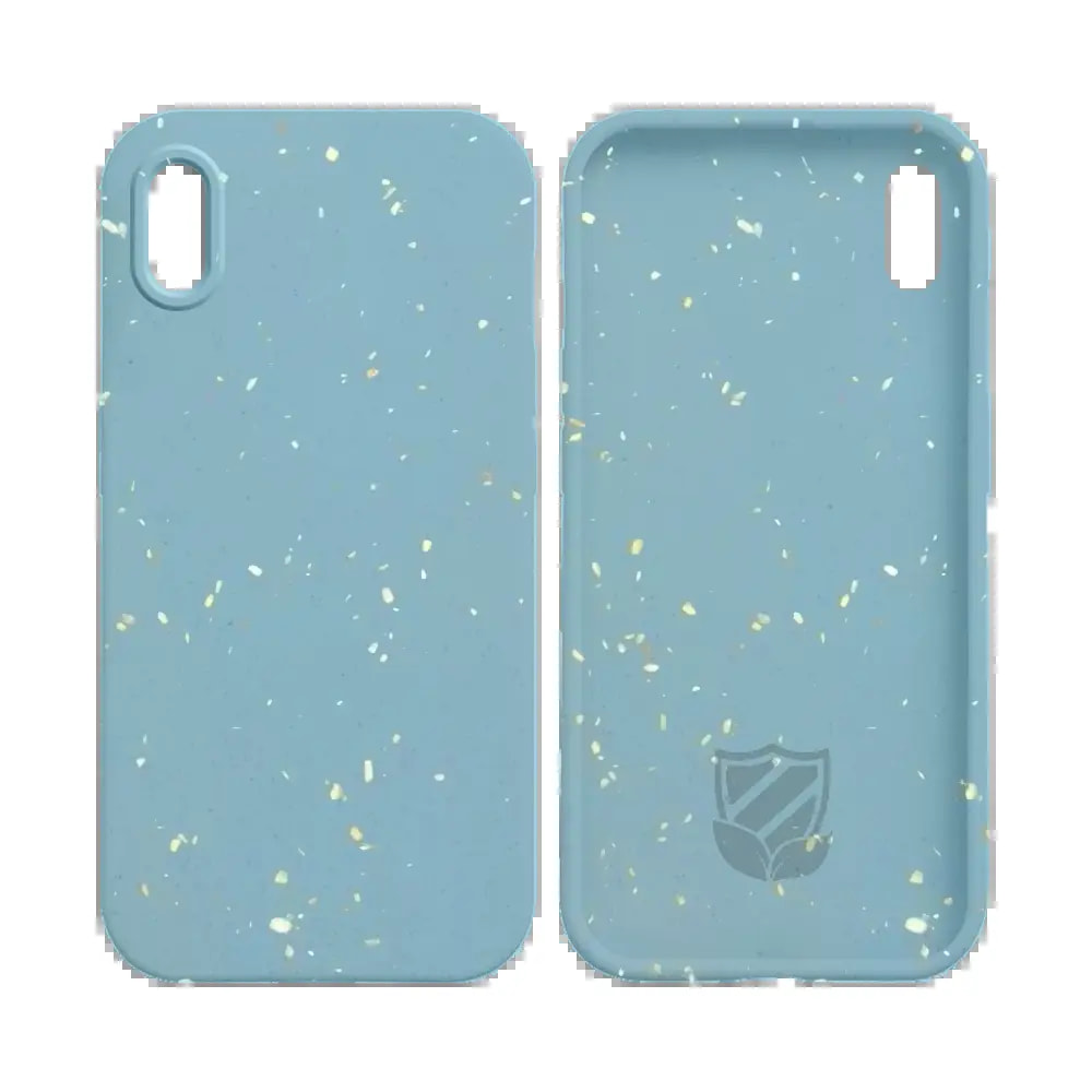 Coque bio iPhone X / XS - PROTECT Bleu - Vue 2