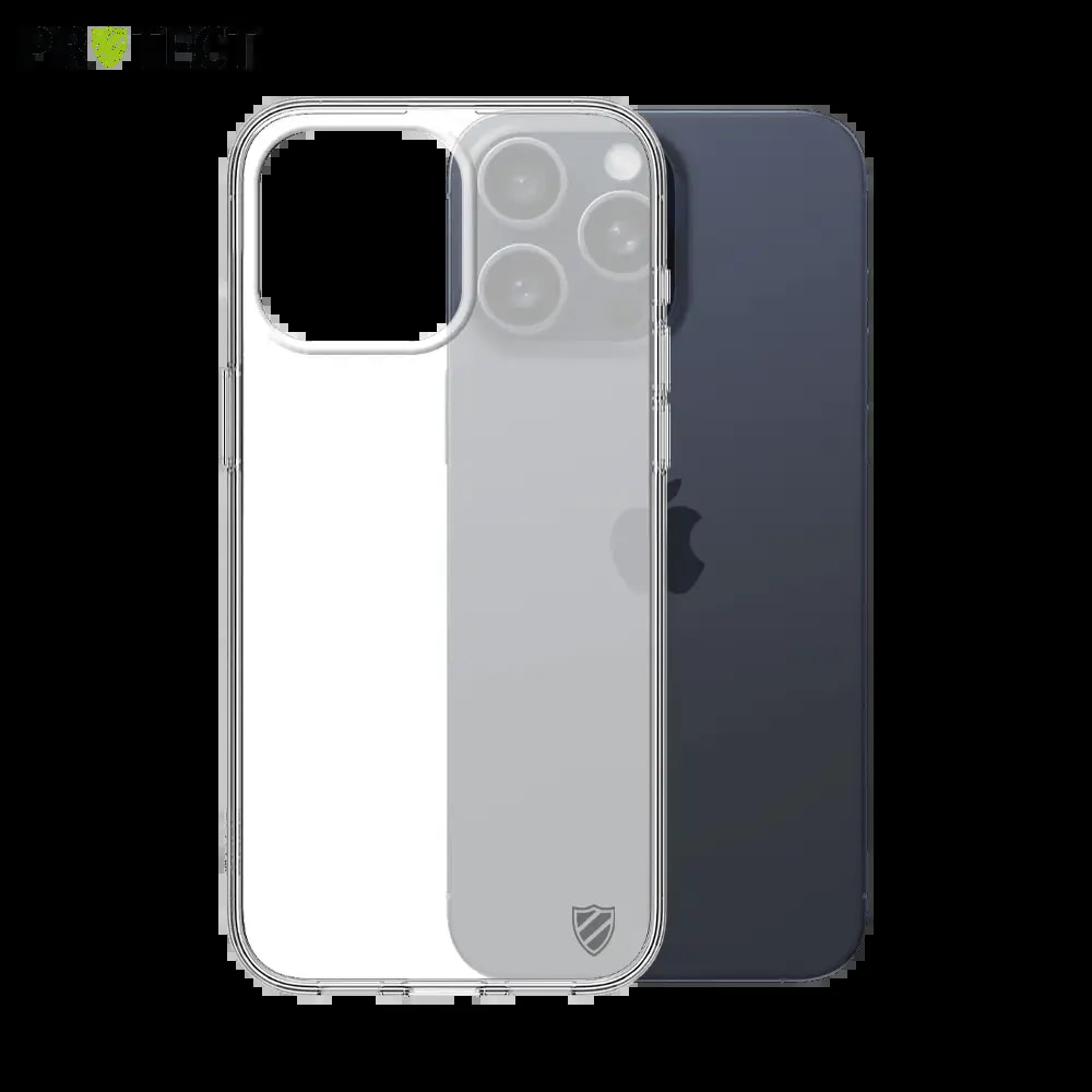 Coque silicone iPhone 15 Pro Max PROTECT - Transparent