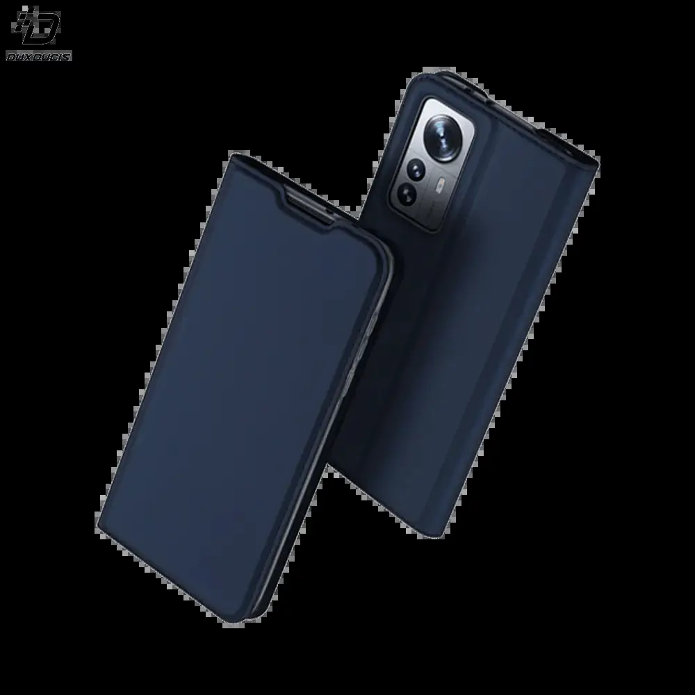 Housse folio Xiaomi 12 Pro porte-carte - Dux Ducis Skin Pro Bleu