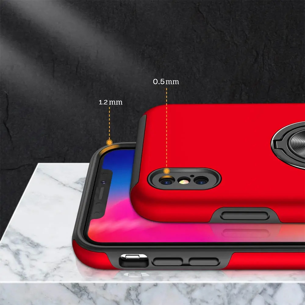 Coque de Protection PROTECT IE013 pour Apple iPhone X/iPhone XS Rouge - Vue 6