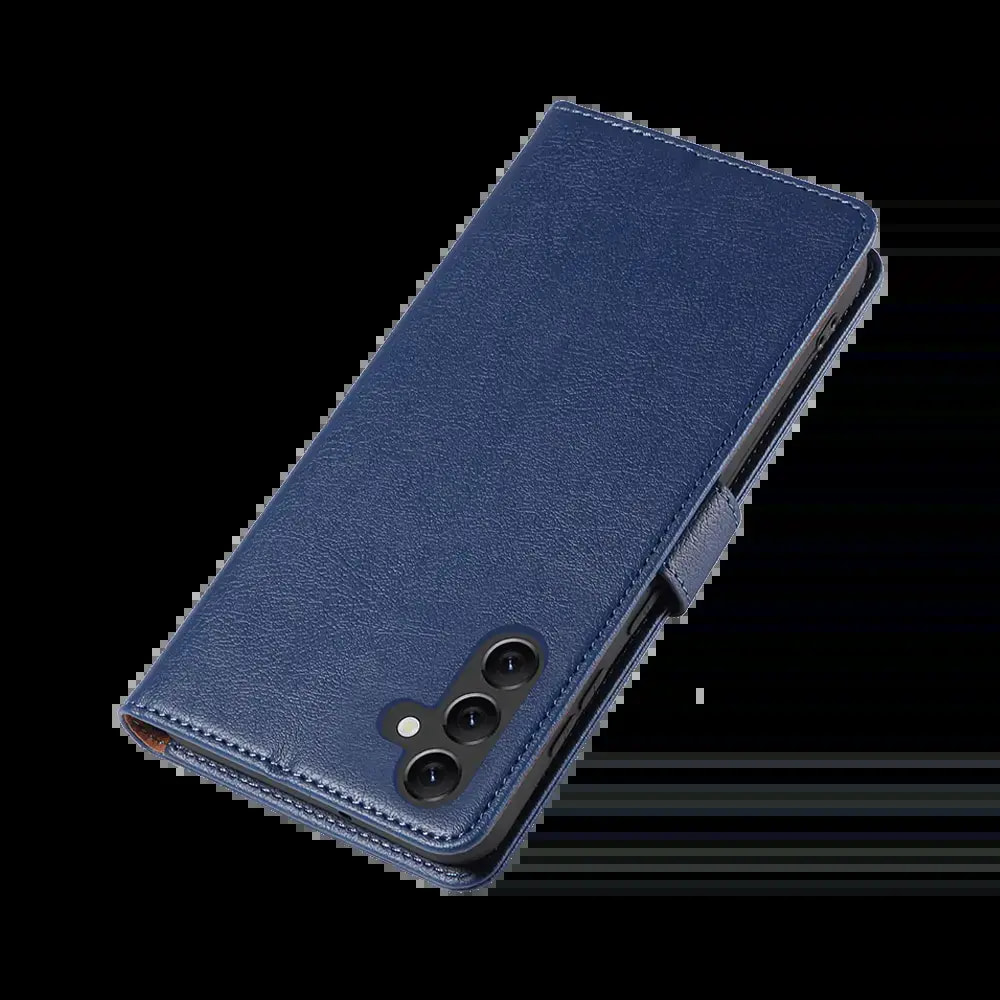 Housse folio anti-RFID Samsung Galaxy A14 5G – PROTECT IP011 Bleu Marine - Vue 6