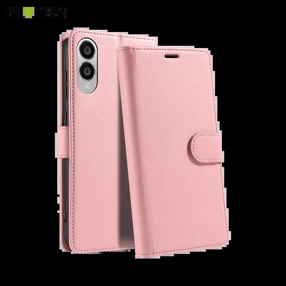 Housse folio anti-RFID Samsung Galaxy S25 Edge – PROTECT IP011 Rose