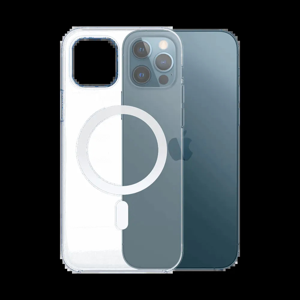 Coque MagSafe silicone transparente iPhone 12 / iPhone 12 Pro