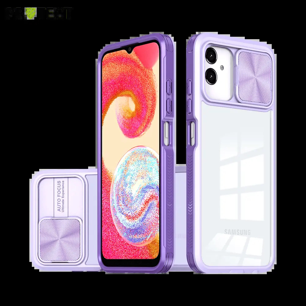 Coque Samsung Galaxy A04e avec cache caméra - PROTECT IE027 Violet