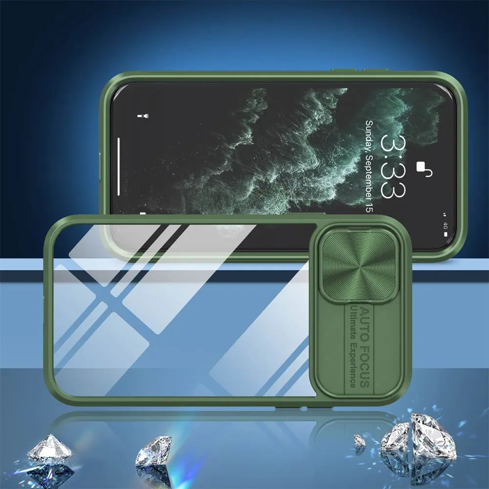 Coque iPhone XR avec cache caméra - PROTECT IE027 Vert Foncé - Vue 2