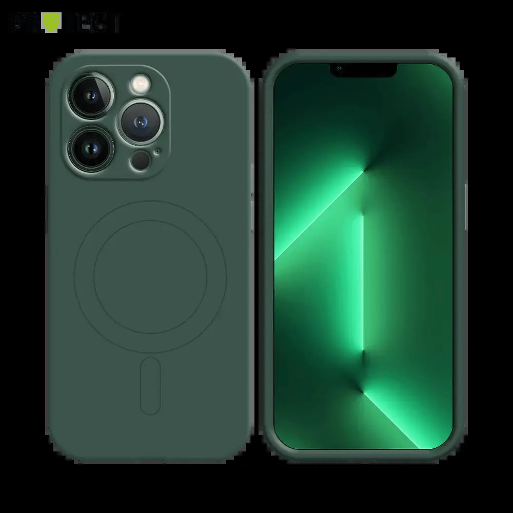 Coque de Protection PROTECT IZ001 pour Apple iPhone 13 Pro MagSafe Vert Foncé