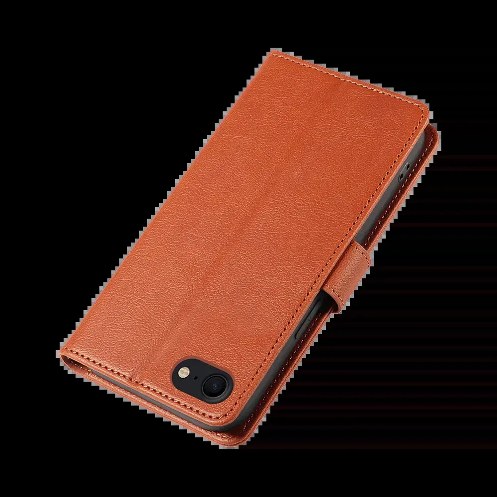 Housse folio anti-RFID iPhone 7 / 8 / SE – PROTECT IP011 Marron - Vue 6