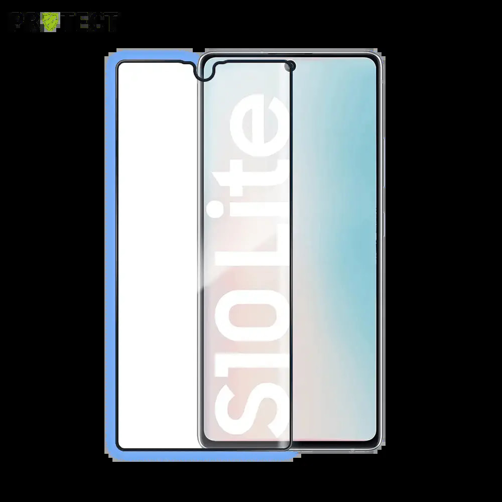 Verre trempé intégral Samsung Galaxy S10 Lite protection écran 9H - PROTECT Noir
