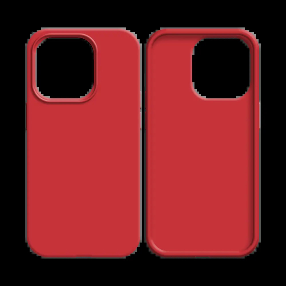 Coque silicone iPhone 13 Mini - Rouge - Vue 2