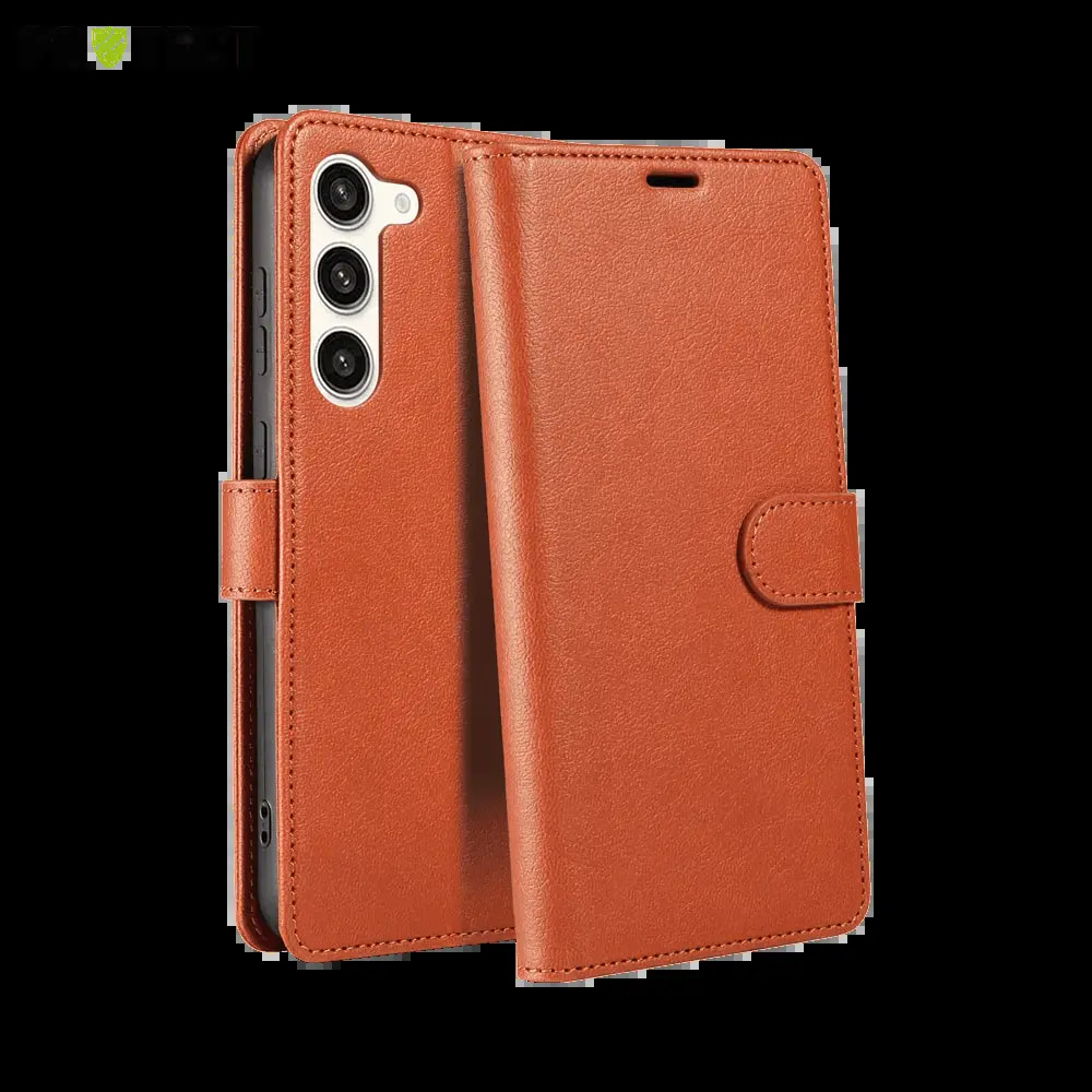 Housse folio anti-RFID Samsung Galaxy S22 – PROTECT IP011 Marron 
