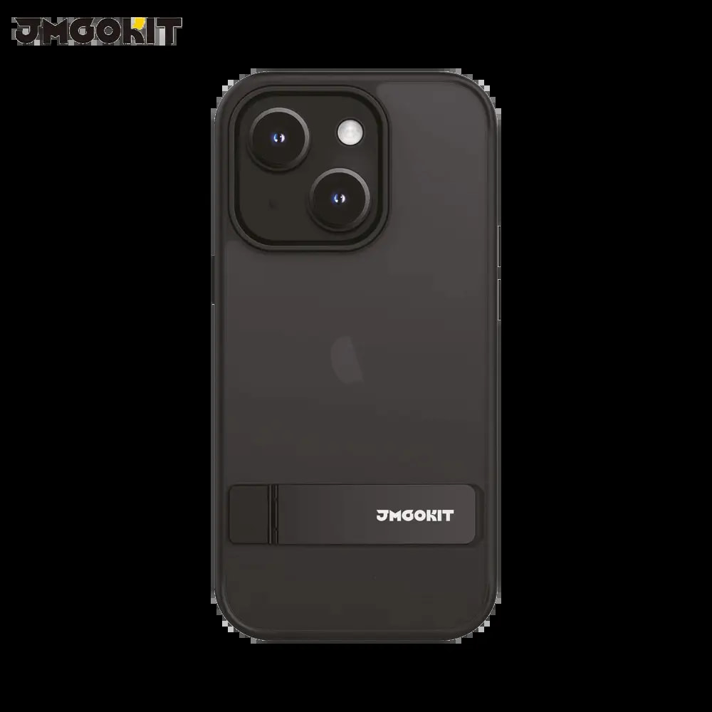 Coque de protection iPhone 14 Plus béquille intégrée - JMGOKIT Metal Bracket Noir