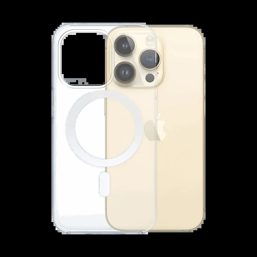 Coque MagSafe silicone transparente iPhone 14 Pro Max