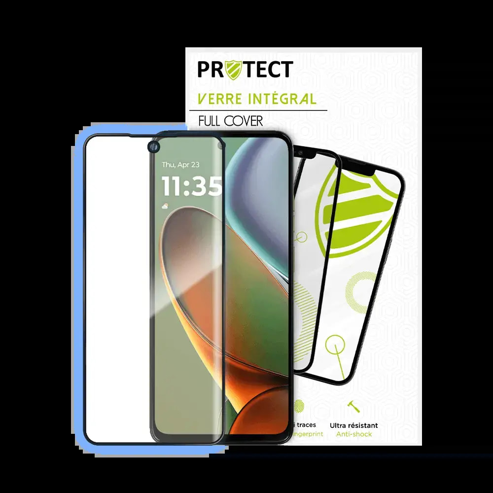 Verre trempé intégral Motorola moto g15 / g15 Power protection écran 9H - PROTECT Noir - Vue 2